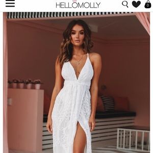 Hello Molly east Atlanta white maxi dress